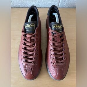 Adidas Originals Brown Leather Gum Sole Lacombe Trainer Shoes EE5751 9.5 US